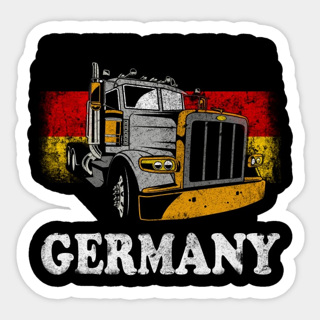 German Trucker Sticker by Foxxy Merch